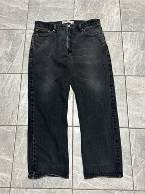 Levi’s 505 Regular Fit Black Jeans Men’s 36x30 Straight Leg Y2K